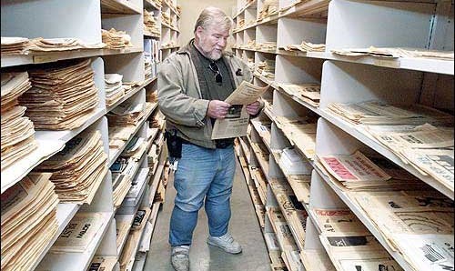 Laird Wilcox- in his own archives at the Univ. of Kansas
