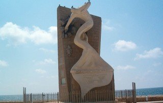 Monument at Acre to the freedom fighters who freed the hostages