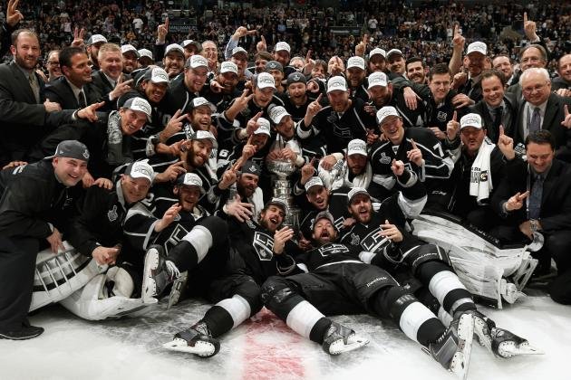 LA Kings celebrate their second Stanley Cup  in three years