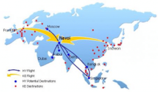 Location of Navoi airport
