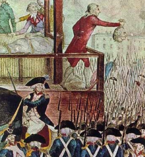 Beheading of the Dethroned Luois XVI in the Place de la Revolution, 1794.