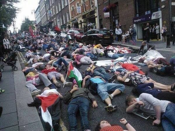 Protests in Ireland yesterday. One of the many around the world in support of TEAM PEOPLE