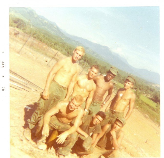 Author and his rifle squad, photo credit LCpl Eddie Lee Harris