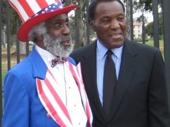 Gold Medal Camaraderie Ted Hayes, “Mr. Patriot” and Rafer Johnson