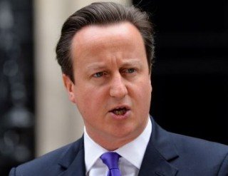 British Prime Minister David Cameron