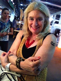 Jane with Be Rock Tattoos
