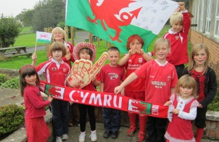 Welsh children show off some heritage
