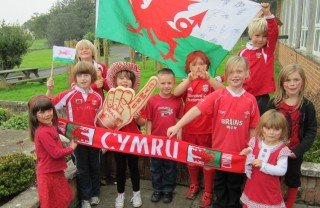 Welsh children show off some heritage