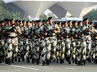 Saudi Arabian National Guard military parade