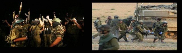 Hamas fighters, July 2014, caused numerous IDF casualties