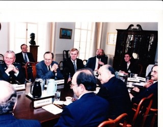 Gwenyth chairing a Defense Dept. Mideast meeting