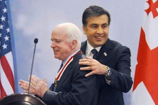 McCain with then-Georgian President Misha Saakashvili