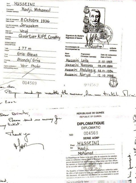 The fake passport Harari used to enter Thailand