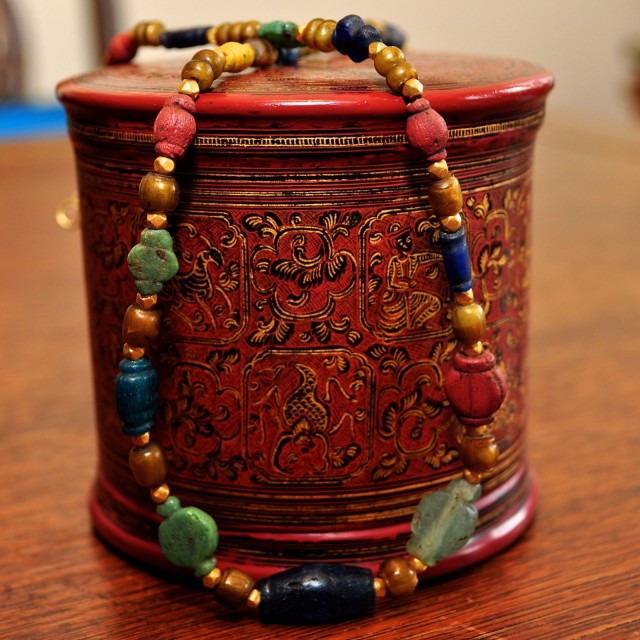 Ancient Pyu Era Collared Glass beads...Bactrian