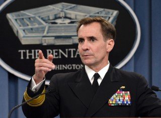 Pentagon Press Secretary Navy Rear Admiral John Kirby