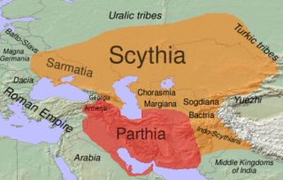 The Scythian area covers Ukraine and Eastern Russia