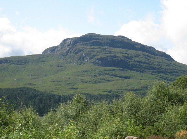 Highlands (300mm Nikkomat from a car window in the rain)