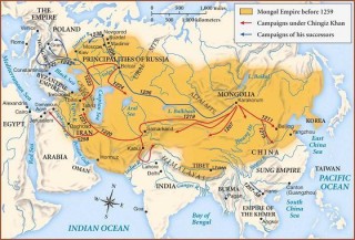 Ghenghis Khan empire - click to enlarge