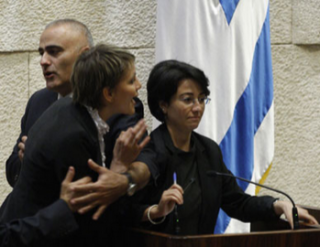 Hanin Zuabi taking the heat in the Knesset