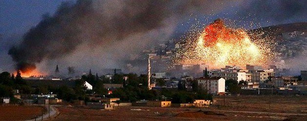 US using special bombs inside the city on ISIL positions