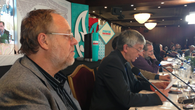 Dr. Kevin Barrett in the Foreground and the Church of England's Rev. Stephen Sizer Behind Him.