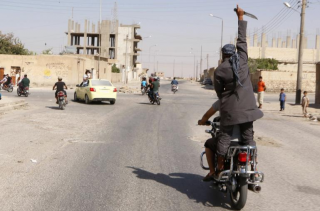 ISIS supporter rides through town