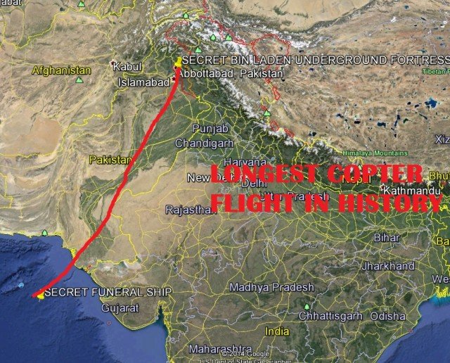 The "Secret" cross continental helicopter journey to dispose of an imaginary corpse