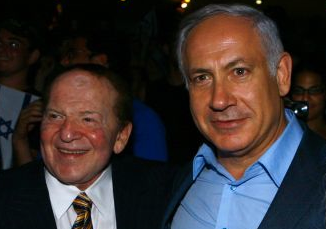 Casino Mogul Sheldon Adelson and Isreali Prime Minister Bejamin Netanyahu