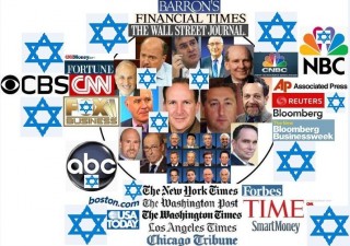 Mainstream media owned and content-controlled by Zionists