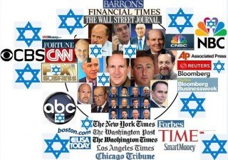 Mainstream media owned and content-controlled by Zionists