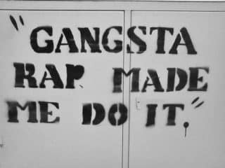 gangsta rap made me do it art work wall