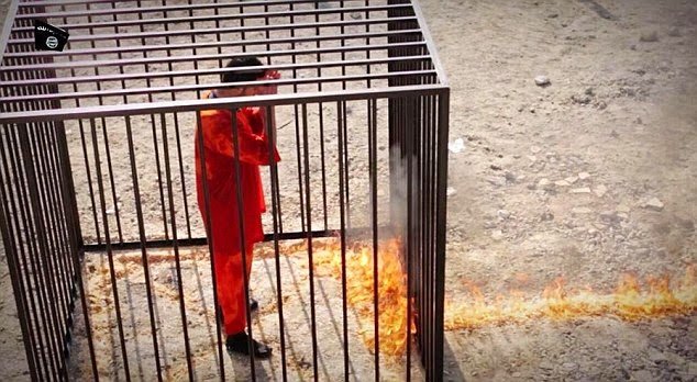 ISIS burn Jordanian Pilot