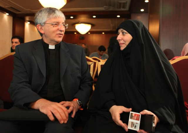 Rev. Stephen Sizer in Conversation with Zeinab Mehanna at the New Horizon 2nd International Conference of Independent Thinkers and Film Makers in Tehran, Sept. 29-Oct. 2, 2014