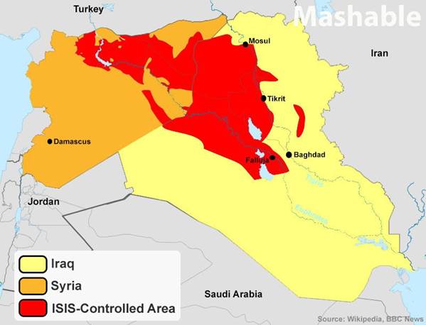 isis controlled area