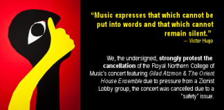 Petition: Reverse the concert cancellation of the Gilad Atzmon & The OHE