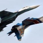 SU-27 Russian air force flight demo team