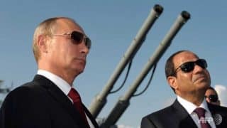 Putin with Egypt's al-Sisi