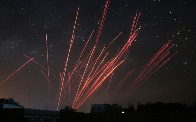 Anti-Aircraft fire over Yemen