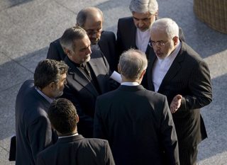 Foreign Minister Zarif and Head of Iran's Atomic Energy Organization, Saleh