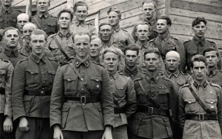 Leo Skurnik, a Jewish medical officer (second row, second from right), was awarded an Iron Cross