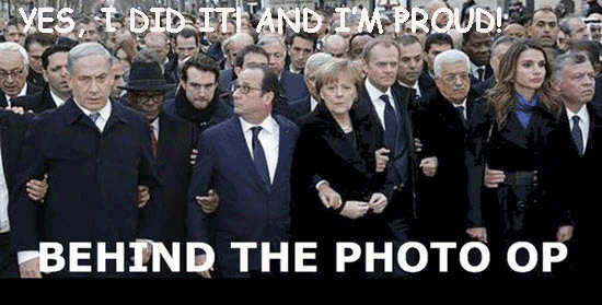 Netanyahu-at-march-in-Paris-the-Damn-Jewish-hypocrite