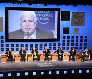WEFPanel and McCain -- Davos