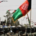 Afghanistan Flag During Hand Over of Lashkar Gah to Afghan Forces