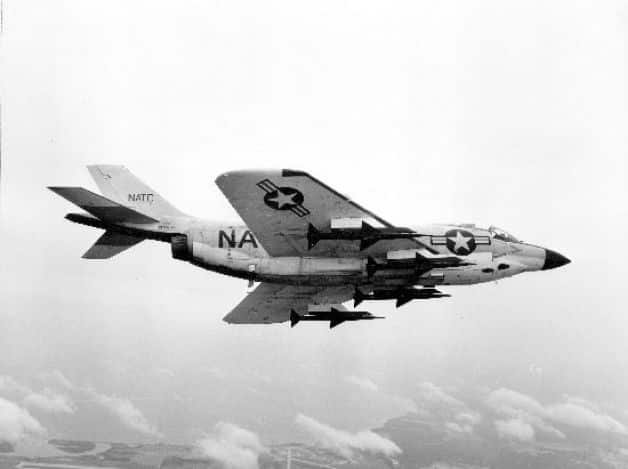 My F3H Demon Interceptor fully loaded with deadly Sparrows and heat seeking Sidewinders.