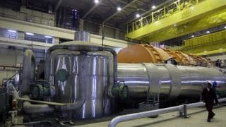 The inside of reactor at the Russian-built Bushehr nuclear power plant in southern Iran