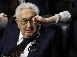 "You have the right to remain silent. Anything you say may be used again you, Mr. Kissinger..."