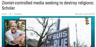 Zionist-controlled media seeking to destroy religions: Scholar
