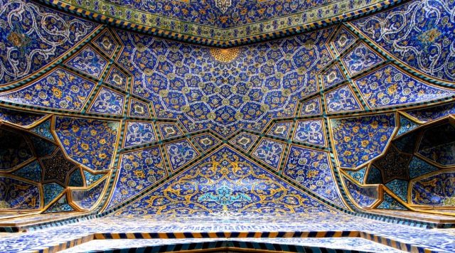 Iranian ceilings are - beyond description