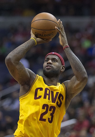 James with the Cavaliers in November 2014