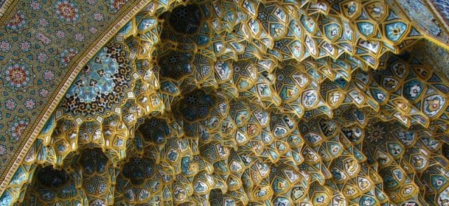 Another incredible ceiling - an example of Iranian art unknown to most in the West